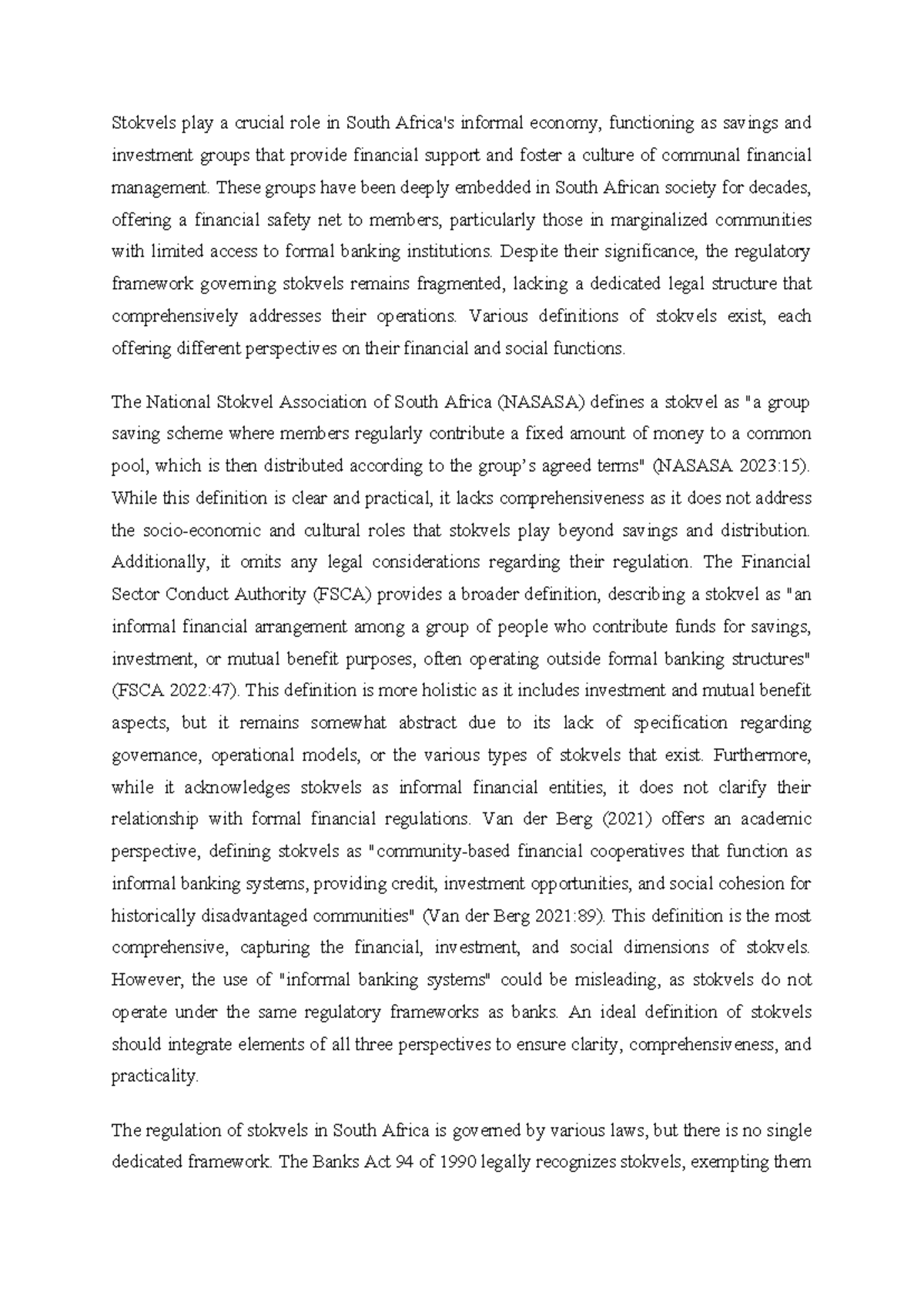 Stokvels in South Africa: Role, Regulation, and Economic Impact ...