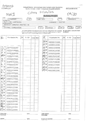 N4 National Certificate Computer Practice Exam Paper GSN4230(E)(N8)H ...