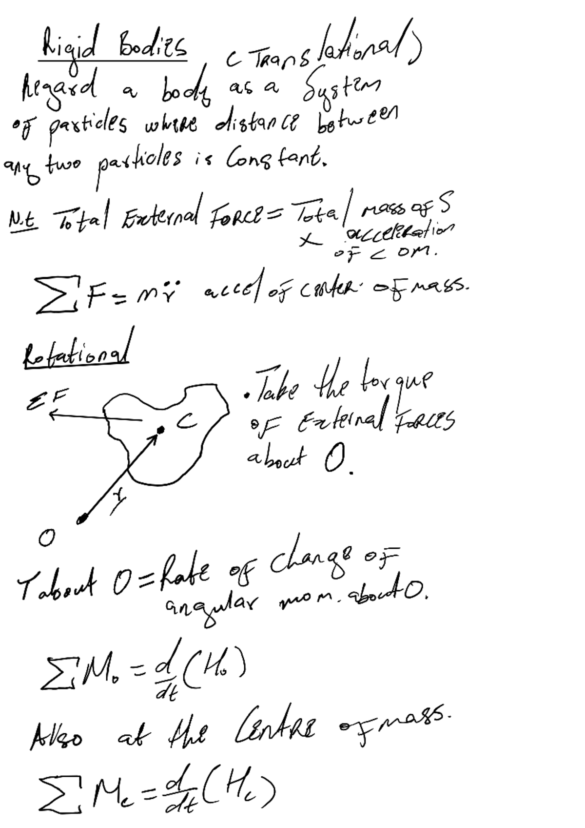 Rigid Bodies - Practice Material for Applied Maths Concepts - Studocu