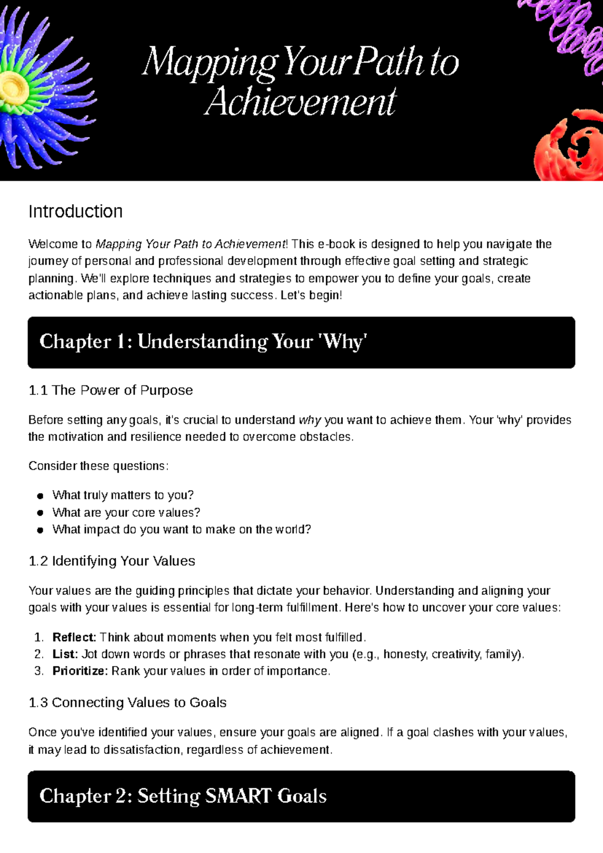 Mapping Your Path to Achievement: A Guide to Goal Setting and Success ...