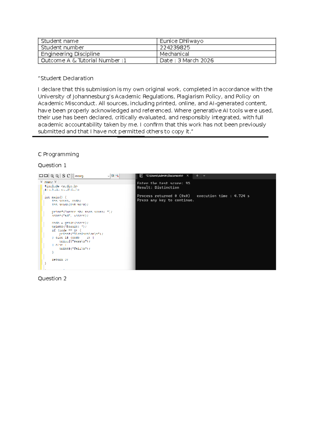 Outcome B Tutorial 1: Learning MATLAB for Engineering Discipline - Studocu