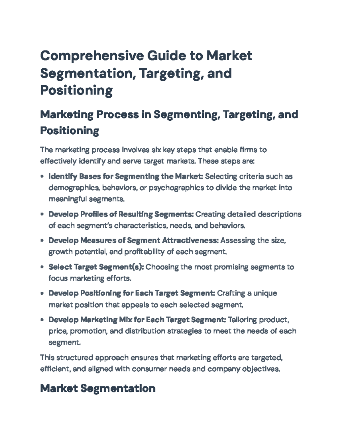 Comprehensive Overview of Market Segmentation & Targeting Strategies ...