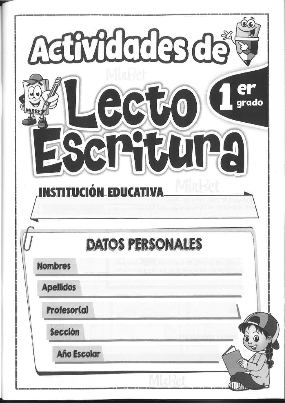 Actividades de Lectoescritura 1er Grado - Ed. Primaria MIRBET - Studocu