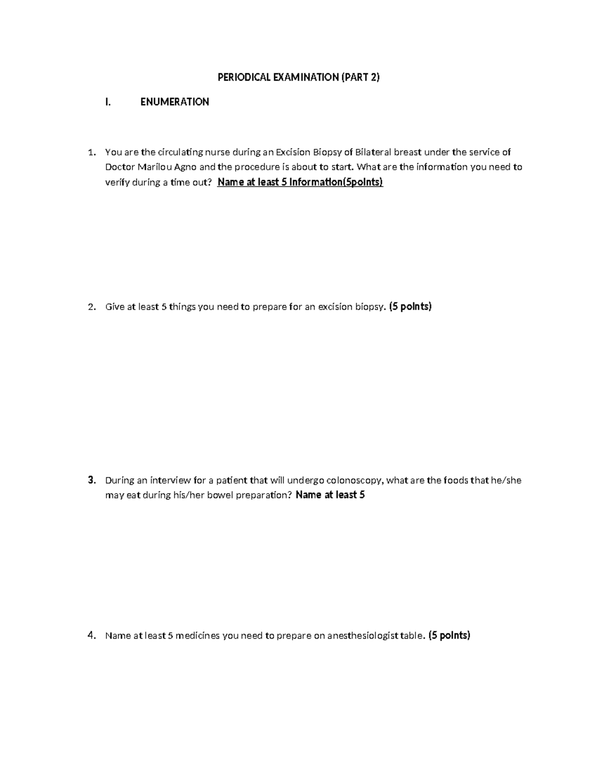 Periodical EXAM PART 2 - part 2 - PERIODICAL EXAMINATION (PART 2) I ...