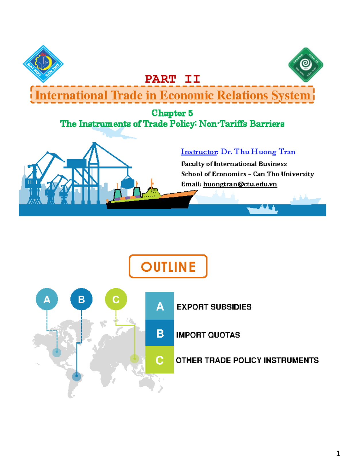 Chapter 5 Non-Tariff - Non-tariff CTU - Chapter 5 The Instruments of ...