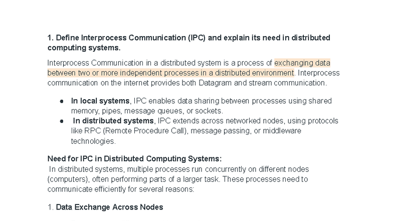 DCS - U3 - Interprocess Communication and Election Algorithms in ...