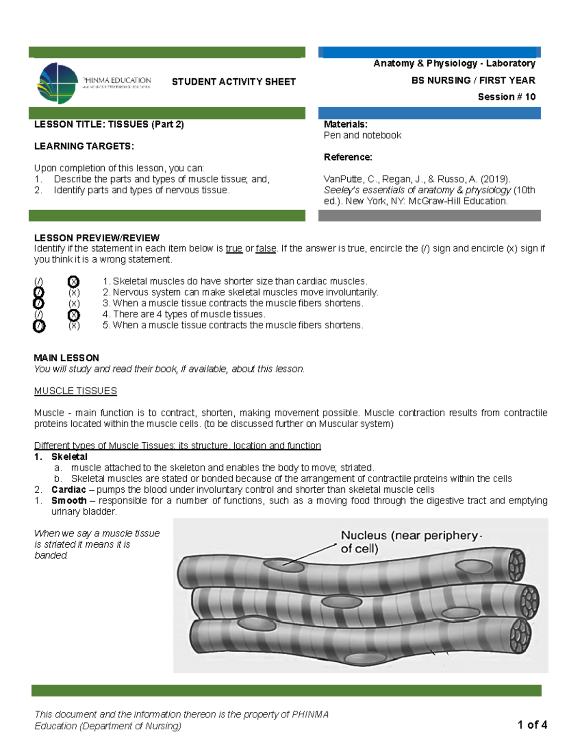 Session 10 SAS - Ana Phy Labdocx - STUDENT ACTIVITY SHEET Anatomy ...