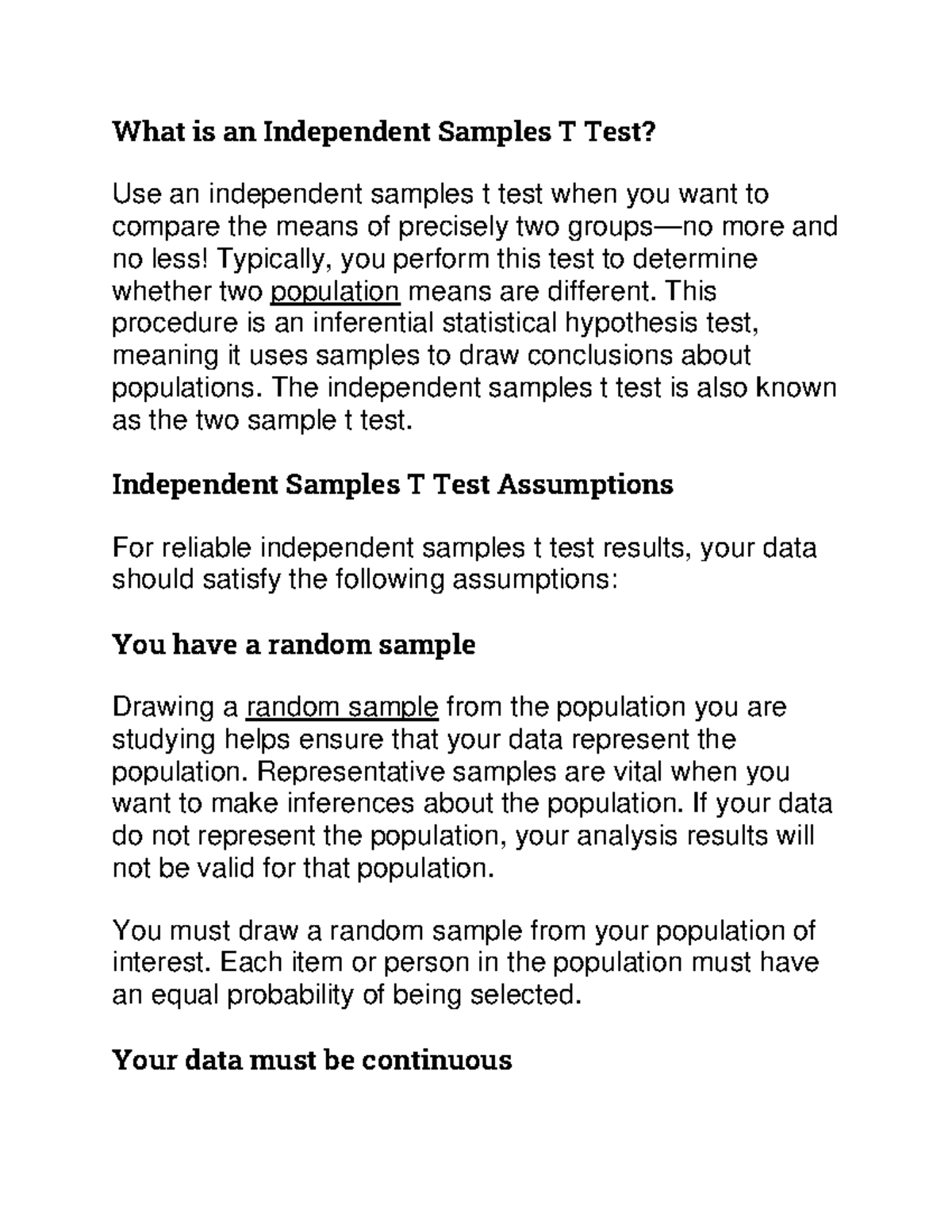 Independent and Paired Samples T Test - What is an Independent Samples ...