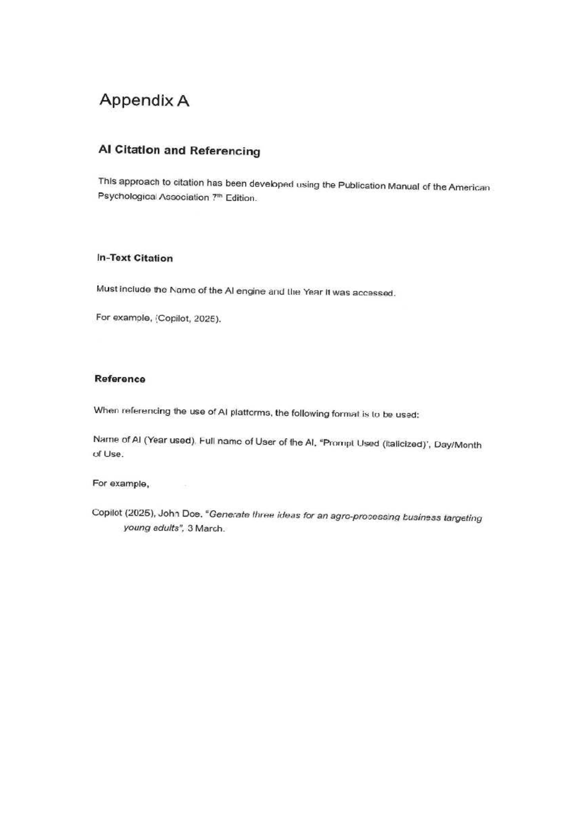 AI Citation & Referencing Guidelines (APA 7th Ed.) - Studocu