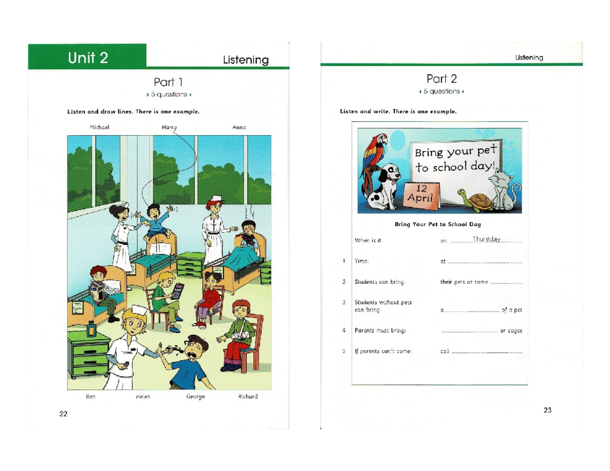 Unit 2 Listening & Reading Practice - TEST 2 - Skill Builder - Studocu