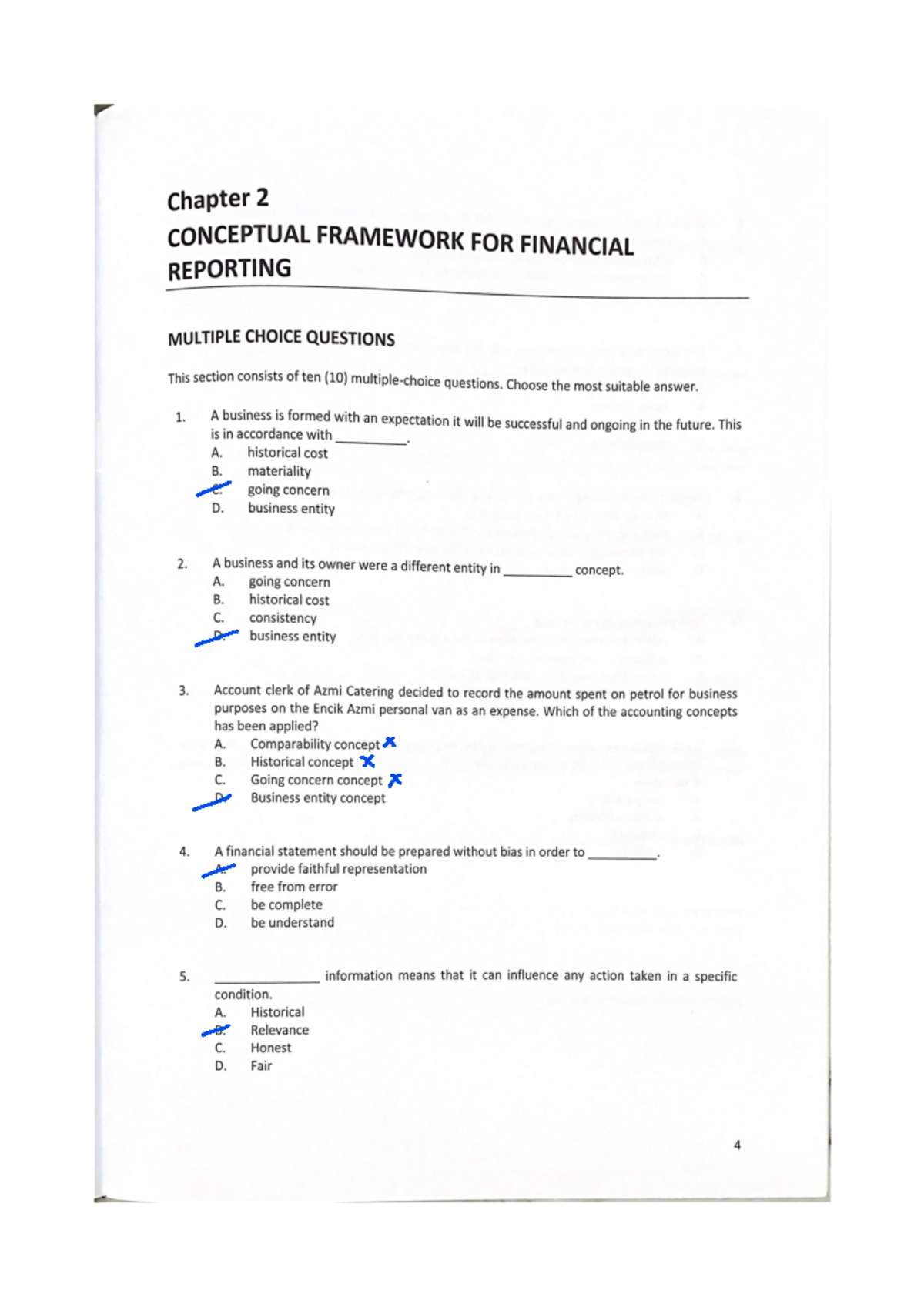 Chapter 2 Exercises Solutions for ACC117 (Answered) - Studocu