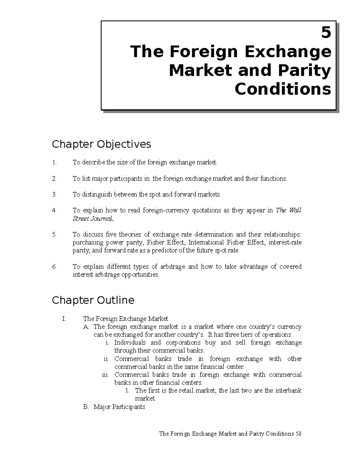 Chapter 05 - Key Questions and Concepts in Foreign Exchange Market ...