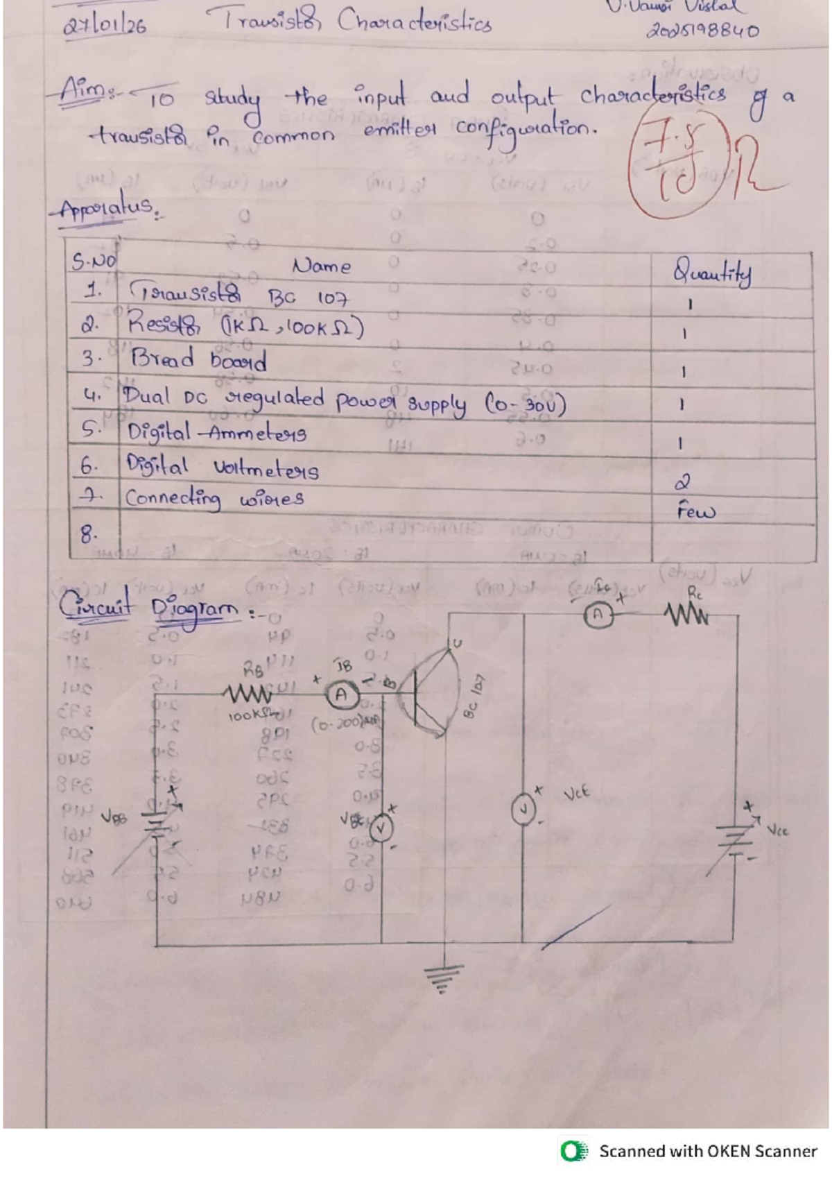Transistor Characteristics - MTS 101 Lecture Notes - Studocu