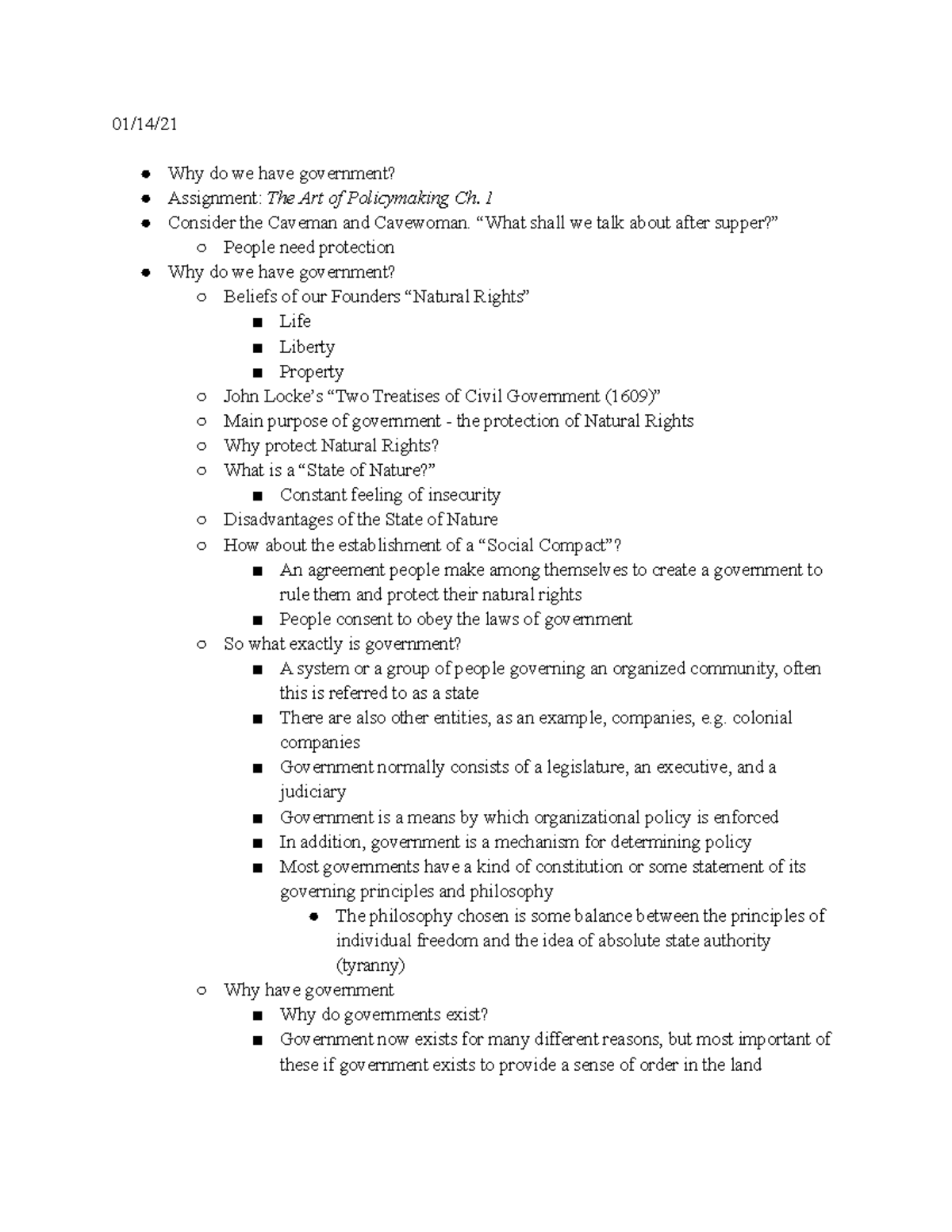 Executive Branch Politics - Why do we have government? Assignment: The ...