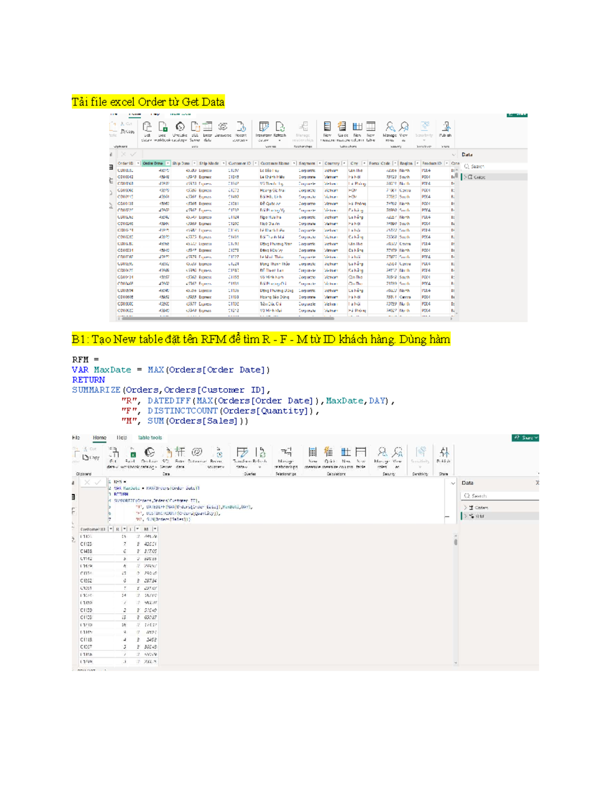 Hướng dẫn Tạo Bảng RFM và Xếp Hạng Khách Hàng trong Excel - Studocu