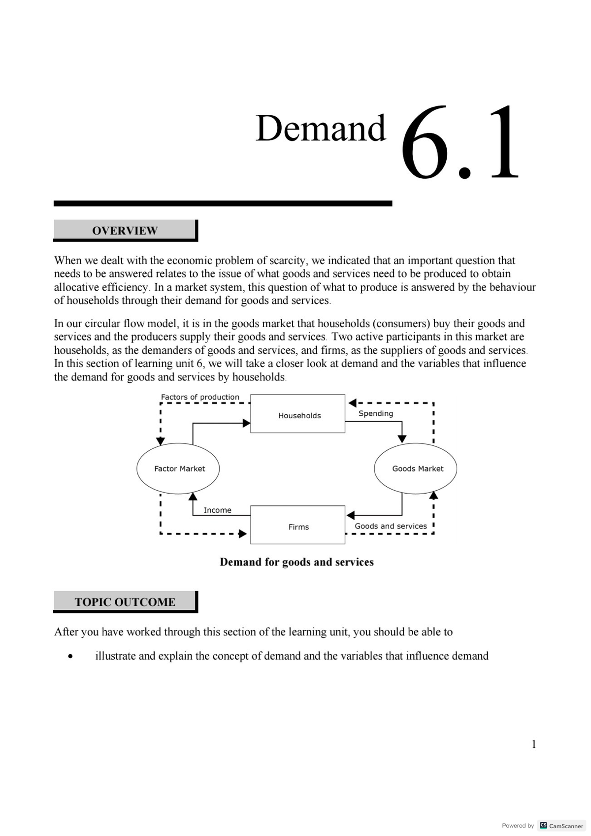 Topic 6.1 Demand - Comprehensive Study Notes - Studocu