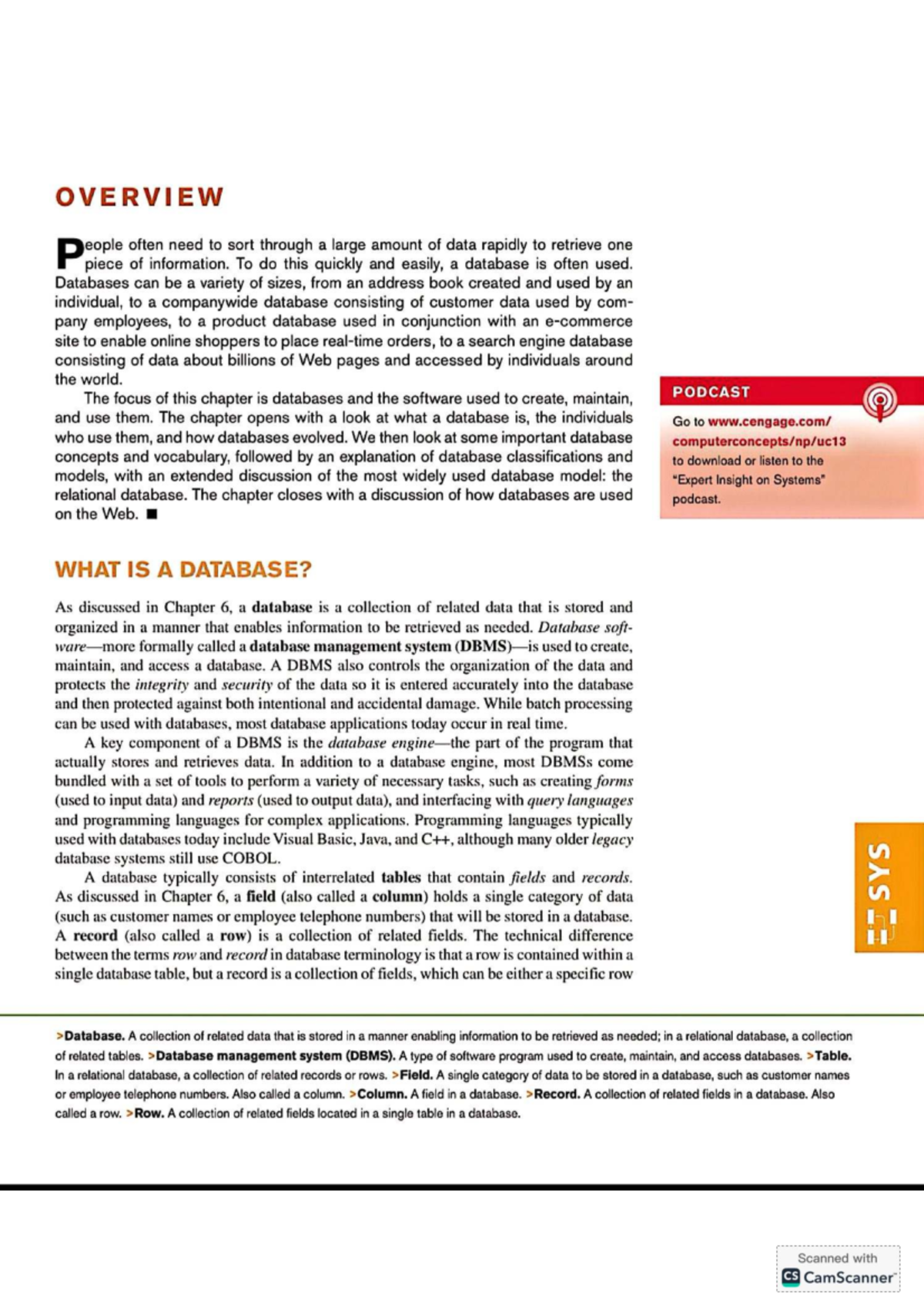 Chapter 14: Databases and Database Management Systems (CS101) - Studocu
