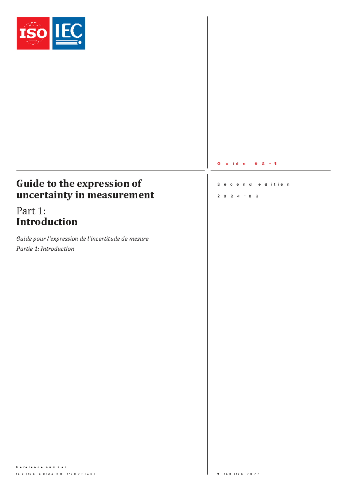 Guide to the Expression of Uncertainty in Measurement (JCGM 2024) - Studocu