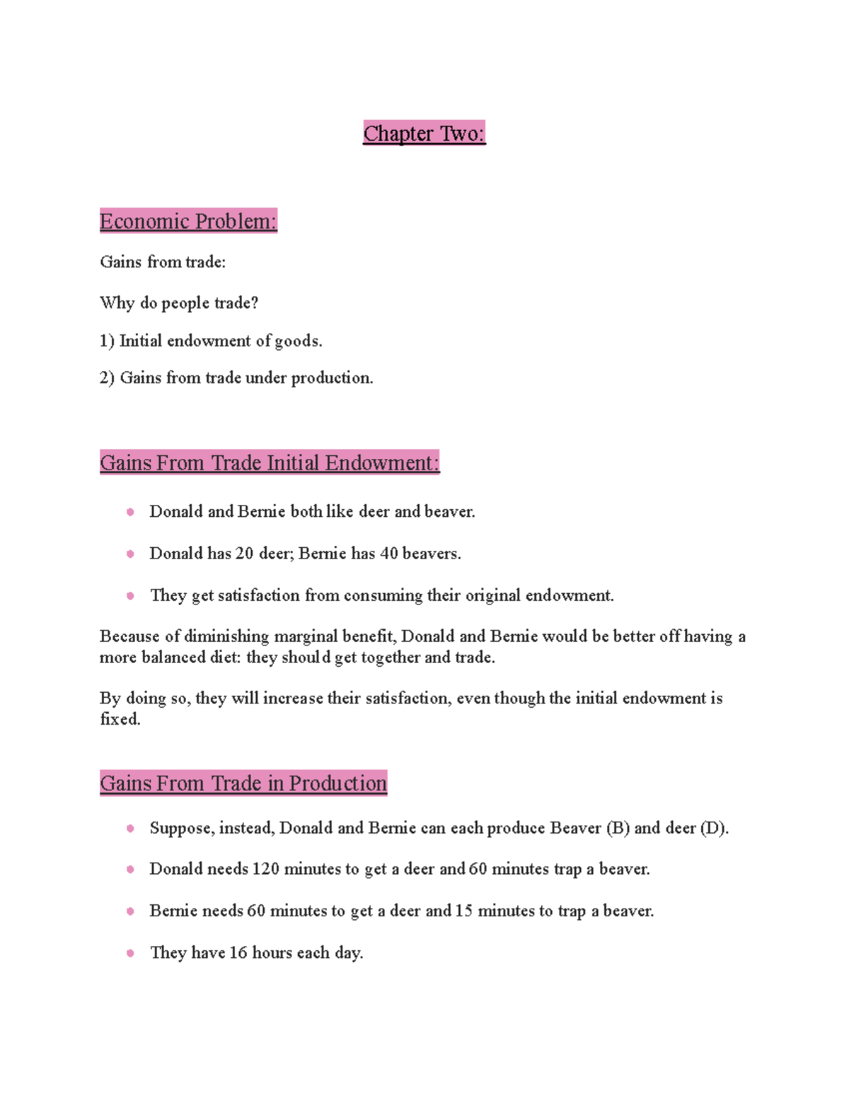 Economic Growth and Comparative Advantage Notes - ECON 101 - Studocu