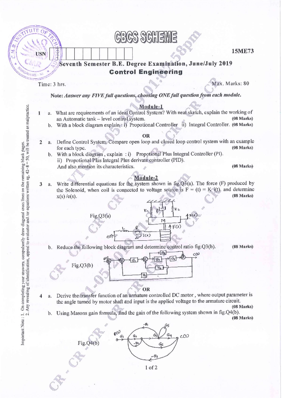 M 4 - good dont reAD4 - Control engineering - Studocu