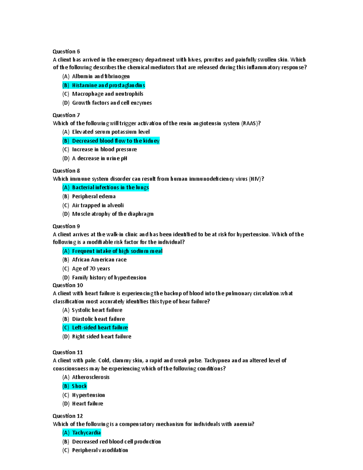 NUR 101 Final Exam Review: Key Questions and Answers - Studocu
