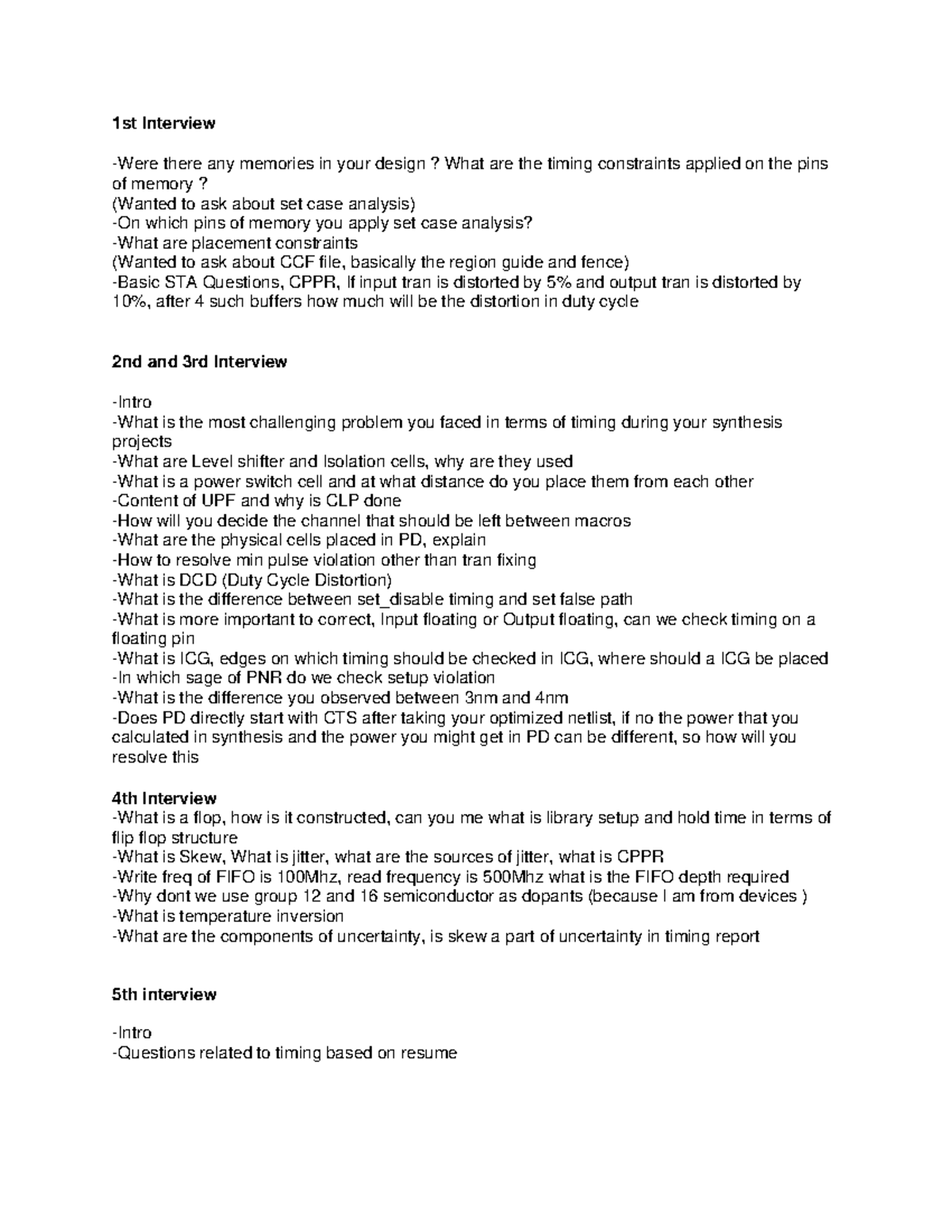 STA Interview Questions: Timing Constraints and Challenges in Synthesis ...