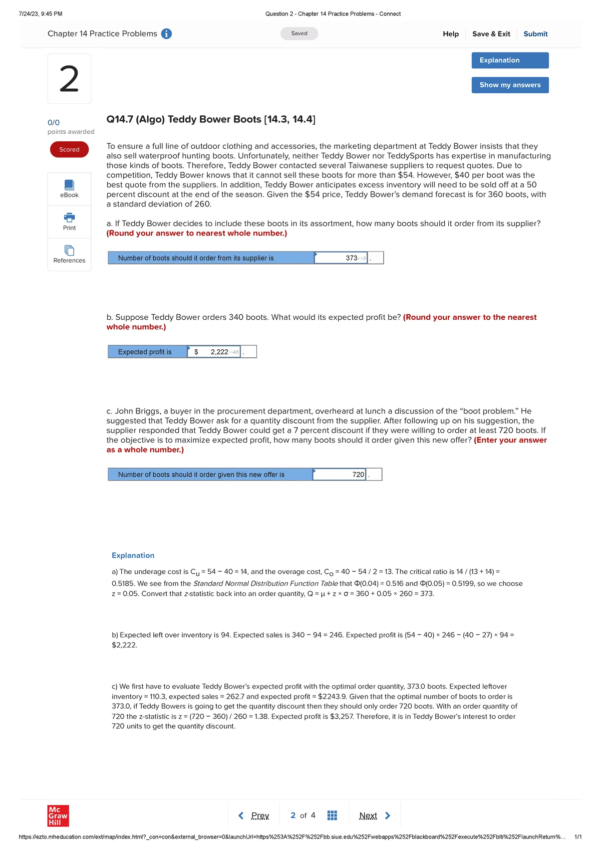 Question 2 - Chapter 9 Practice Problems - ####### 7/14/23, 2:12 PM ...