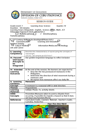 Implicit and explicit lesson plan (Autosaved) - INSTRUCTIONAL PLAN ...
