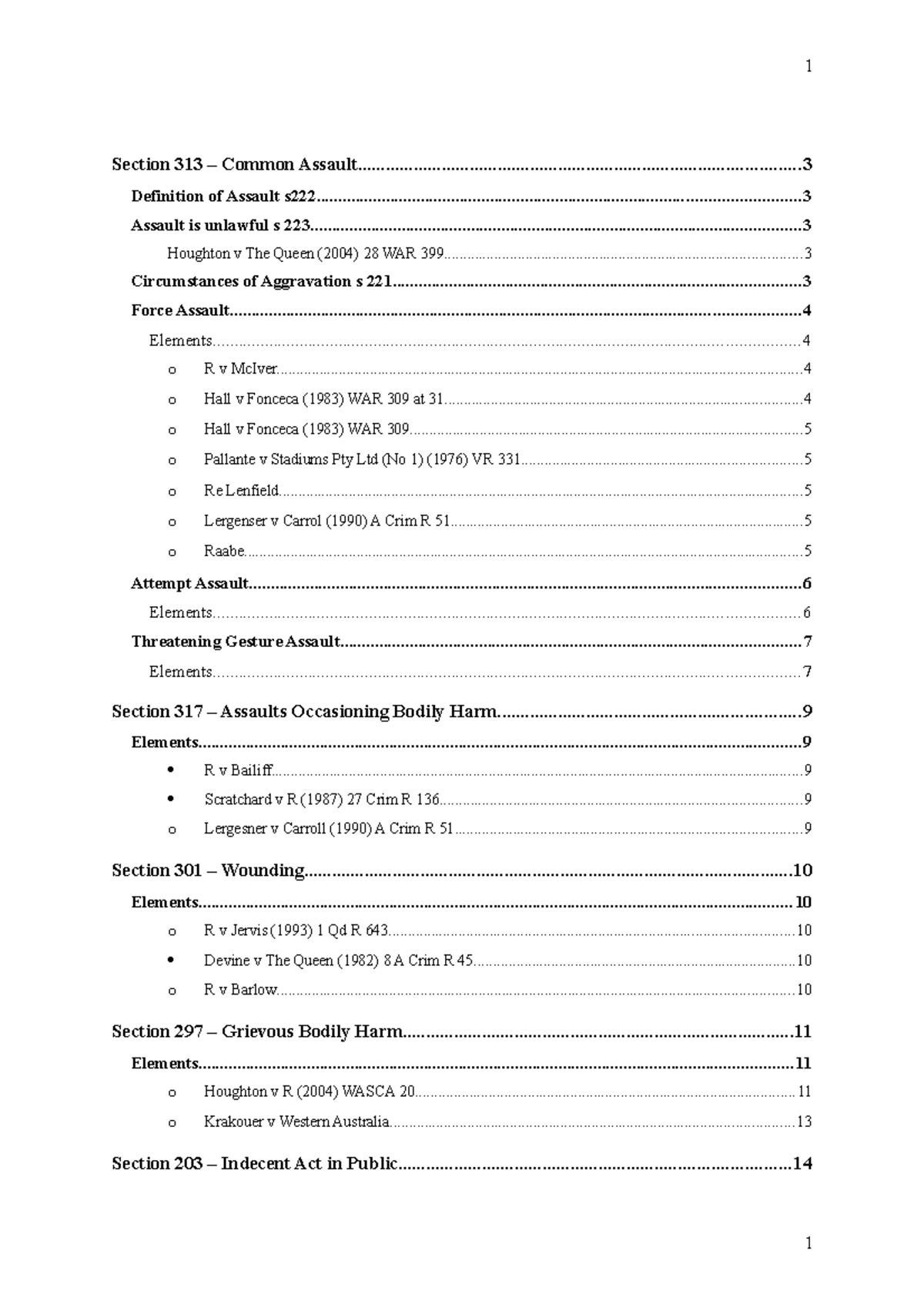 Criminal Law Elements Notes (LAW101): Key Concepts and Case Summaries ...