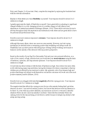 PSY 304 Milestone Three: CBT for Generalized Anxiety Disorder (GAD ...