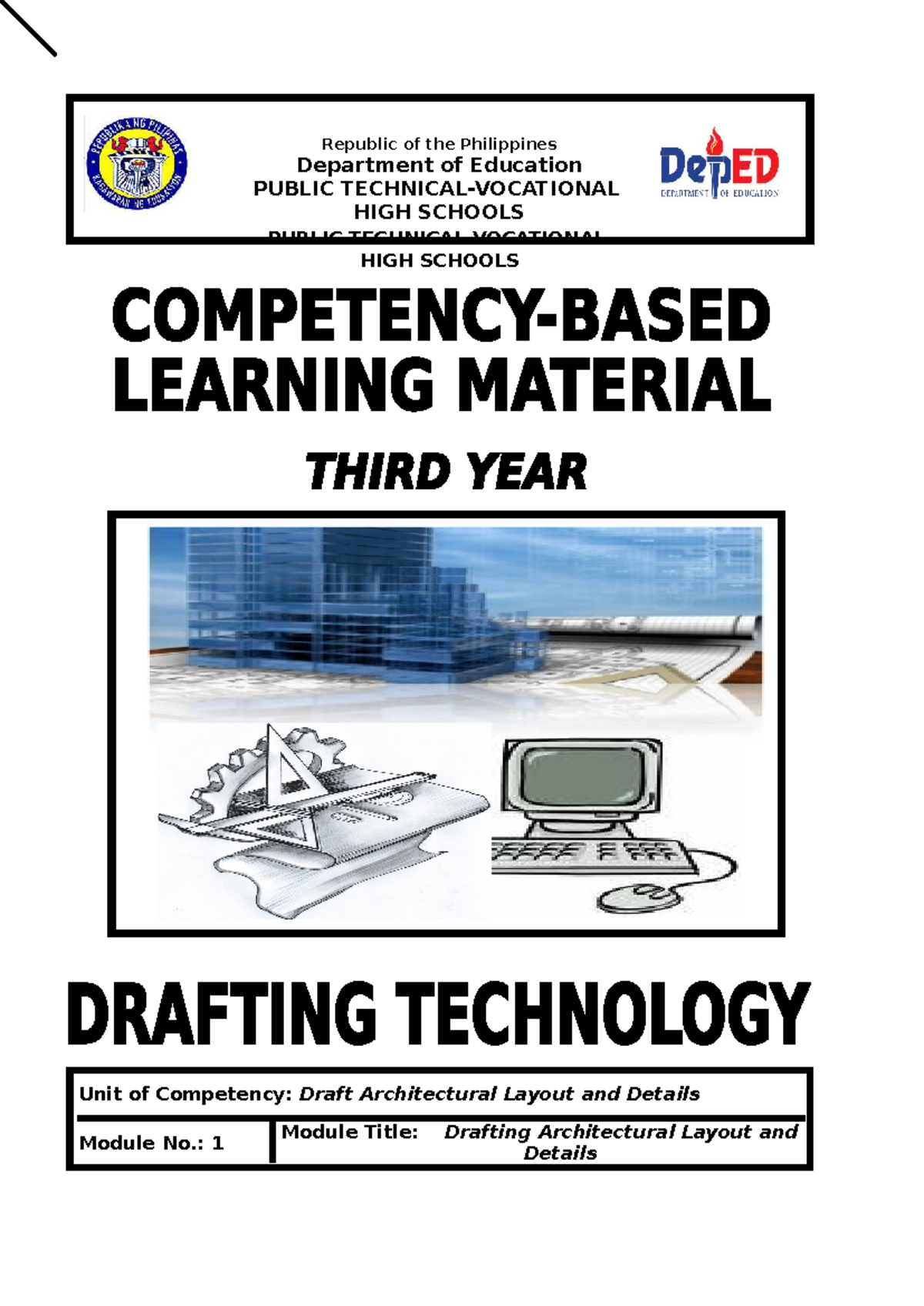 CBLM Y3 Module 1: Drafting Architectural Layout & Details - Studocu
