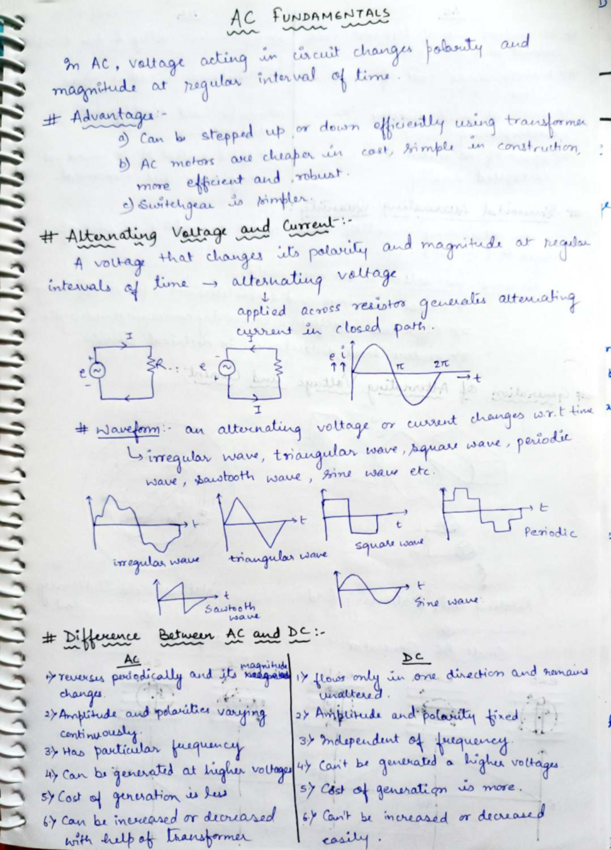 AC Fundamentals: Understanding Alternating Current and Voltage in ...