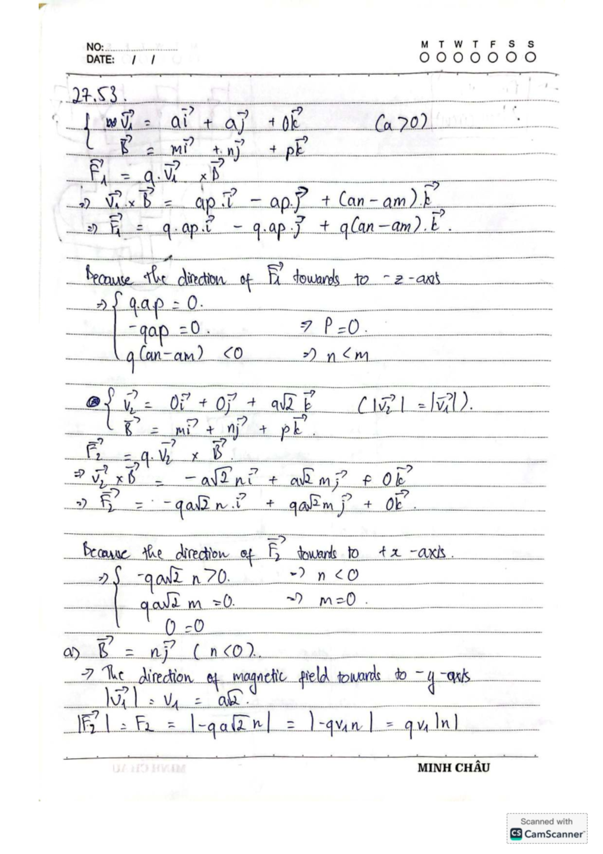 PH1026 - Chapter 27 Notes on Magnetic Fields and Forces - Studocu