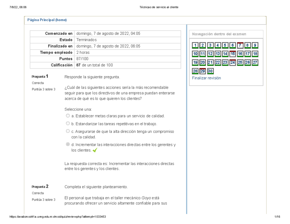 Técnicas de Servicio al Cliente: Recuperación y Satisfacción - Document Preview