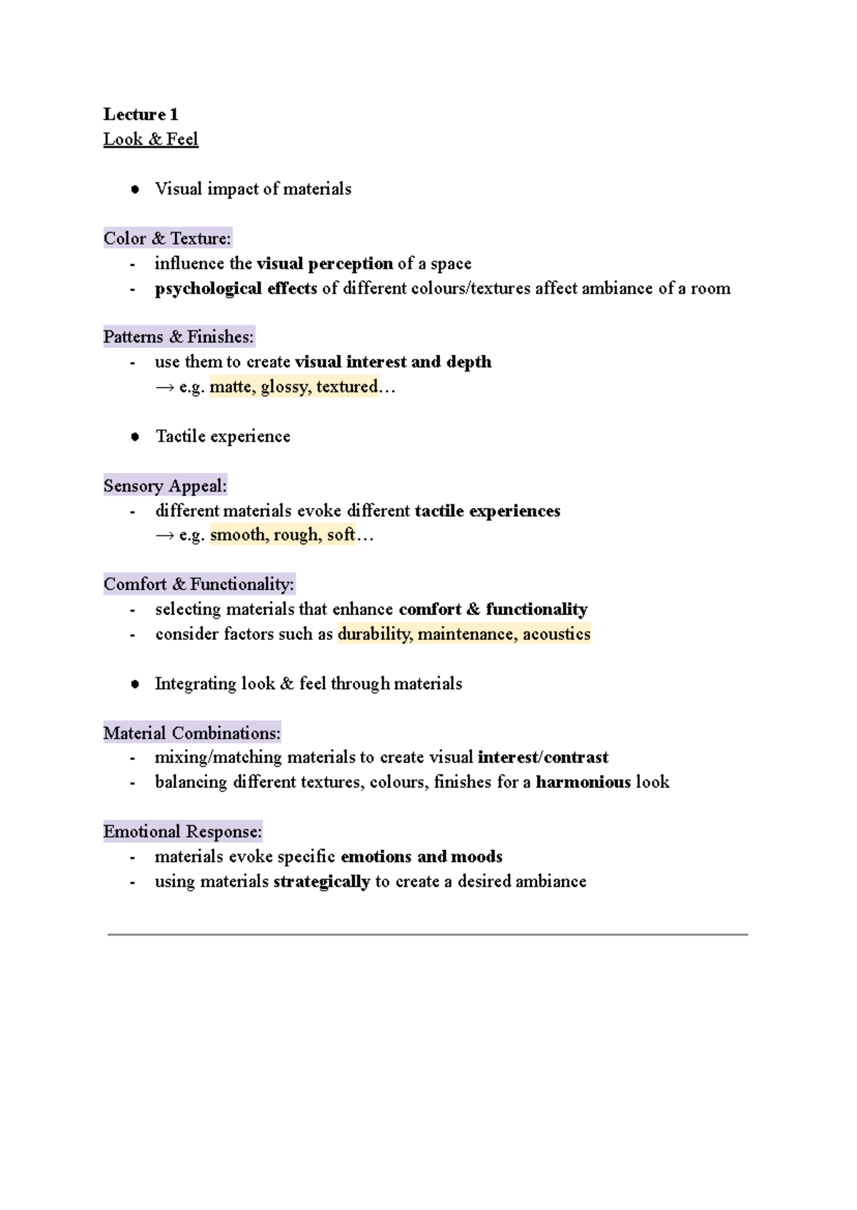 Materials Revision: Visual Impact, Civil Materials, and Bathroom Design ...