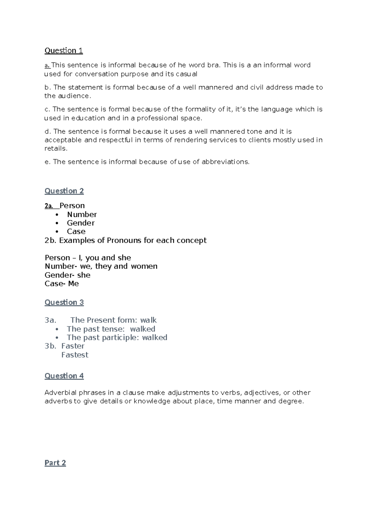 ENG 101 Assignment 1: Formal vs. Informal Language Analysis - Studocu