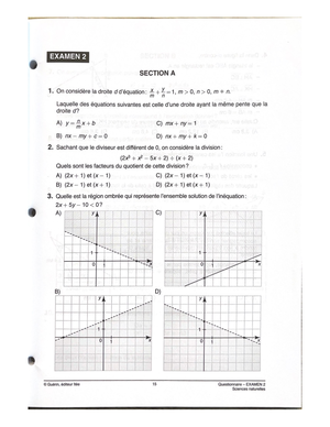 Notes de cours cahiers de préparation ST SEC 4 - Science et technologie ...