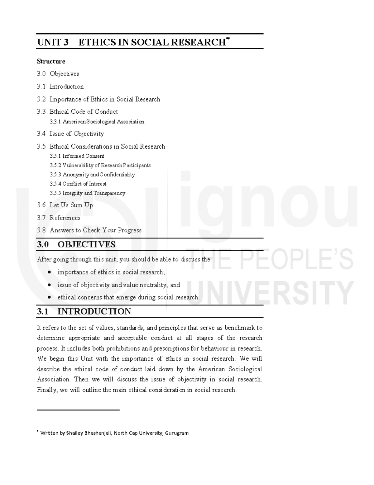 Unit 3: Ethics in Social Research - Key Concepts and Considerations ...