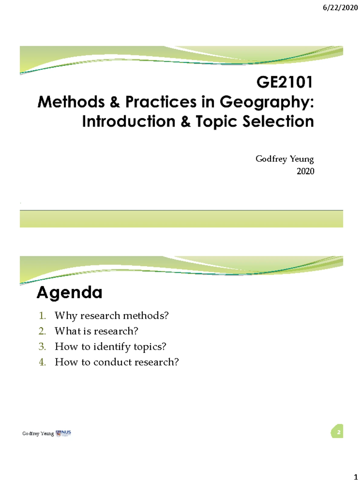 Methods & Practices in Geography - L4 Frequency Distributions - 03/02 ...