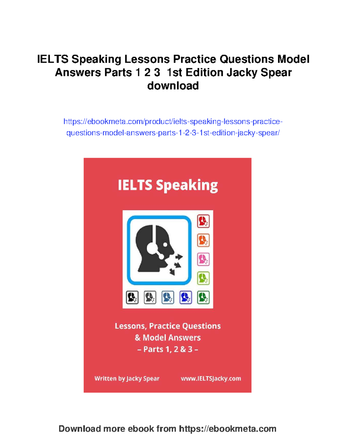 Ielts speaking lessons practice questions and model answers - Studocu