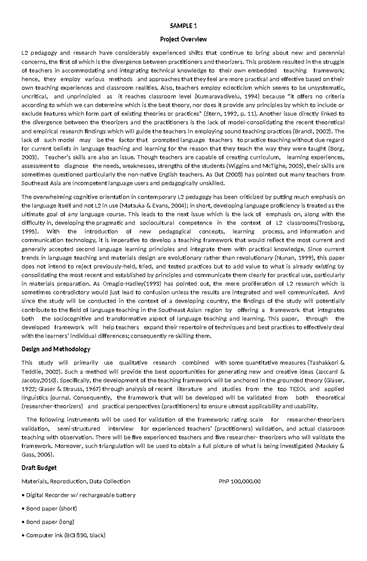 Concept Paper Samples for Education & Community Projects - Studocu