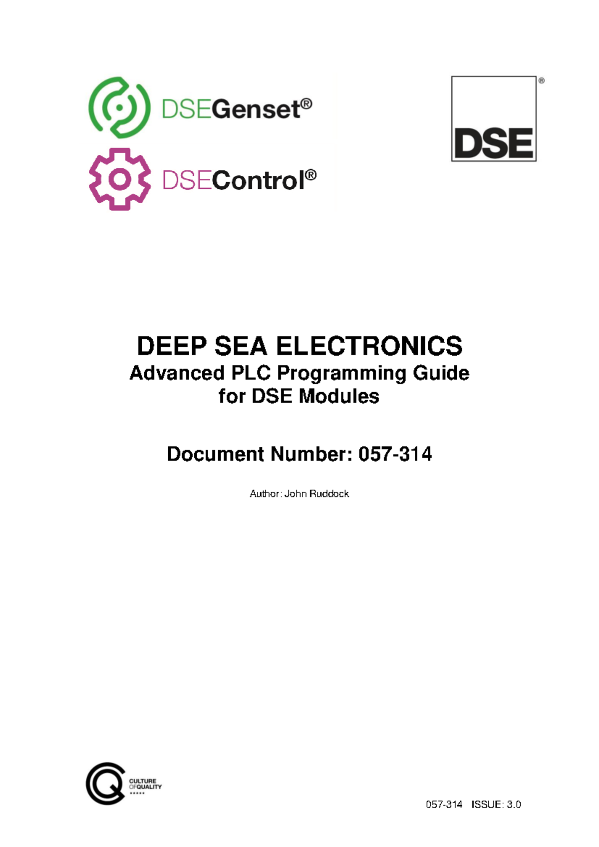 Advanced PLC Programming Guide for DSE Modules (Issue 3.0) - Studocu