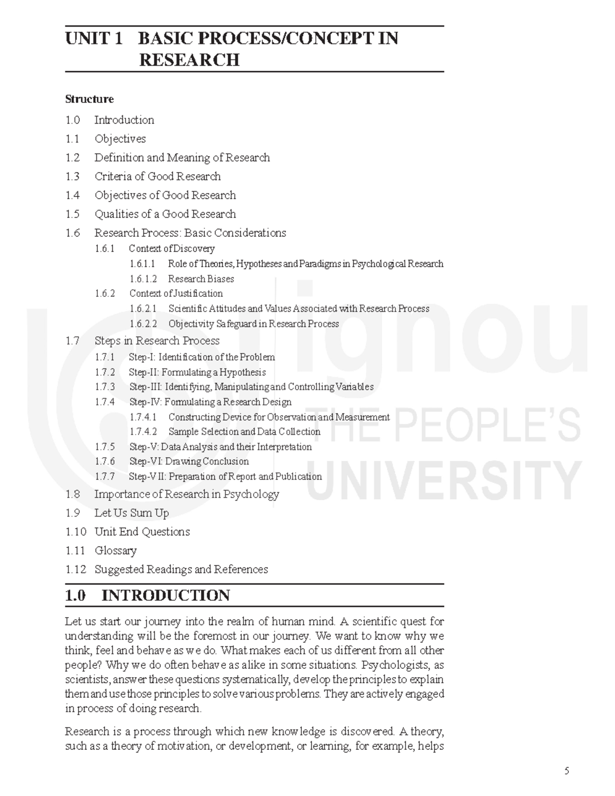 Introduction to Research Methods in Psychology (PSY 101) - Studocu