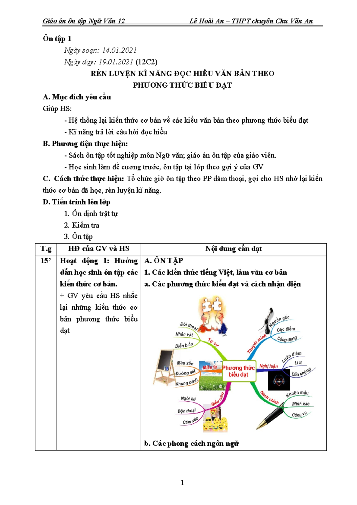 Giáo án Ôn Tập Ngữ Văn 12 (12C2) - Rèn Kỹ Năng Đọc Hiểu Văn Bản - Document Preview