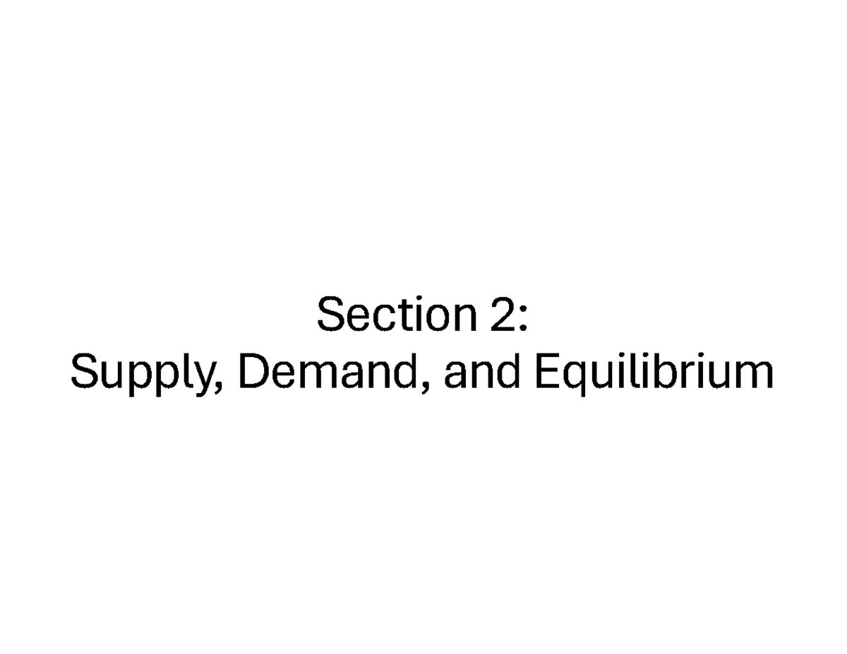 Demand, Supply, and Equilibrium in Economics: Module 5 Overview ...