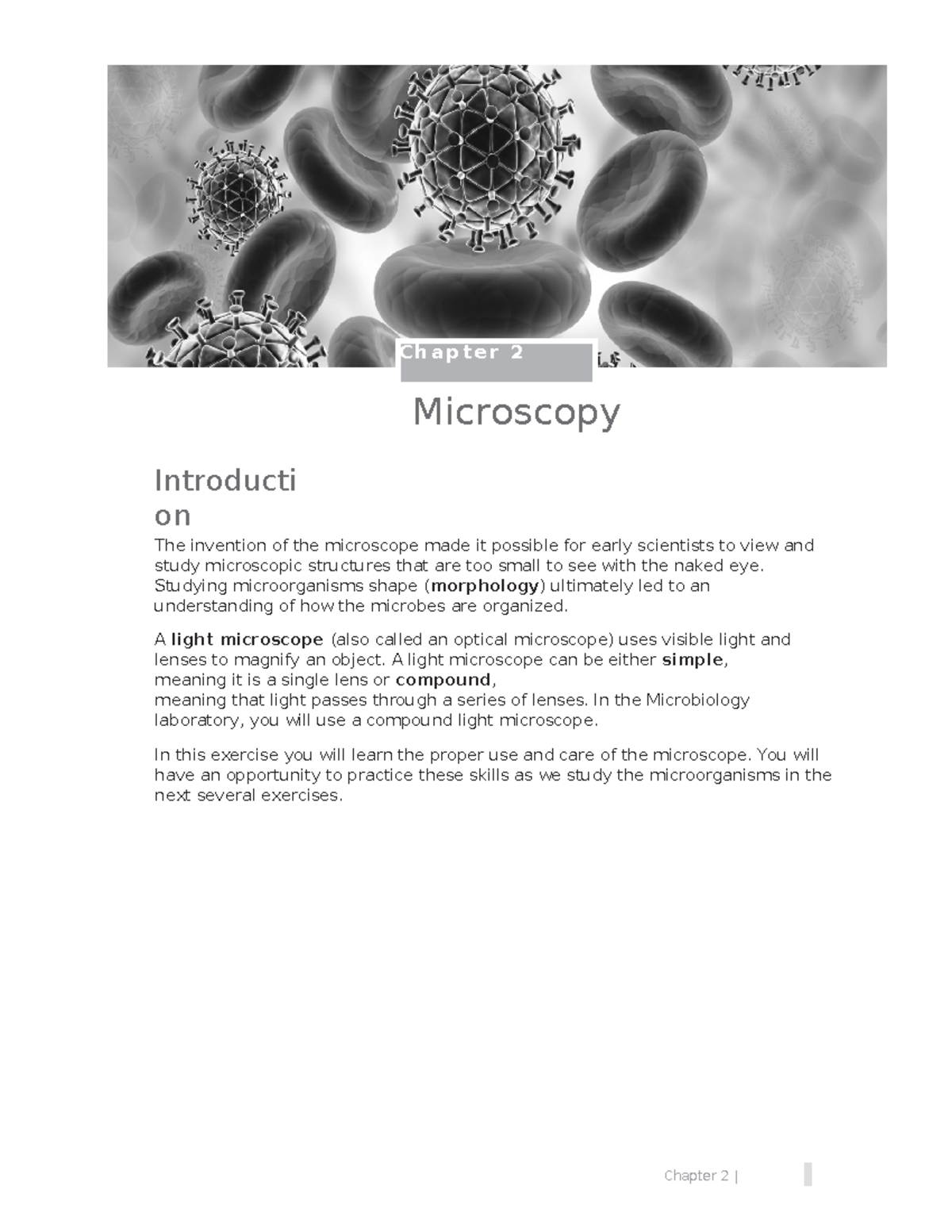 Ch-02-Microscopy 6-119-7 - Overview and Care of Light Microscopes - Studocu