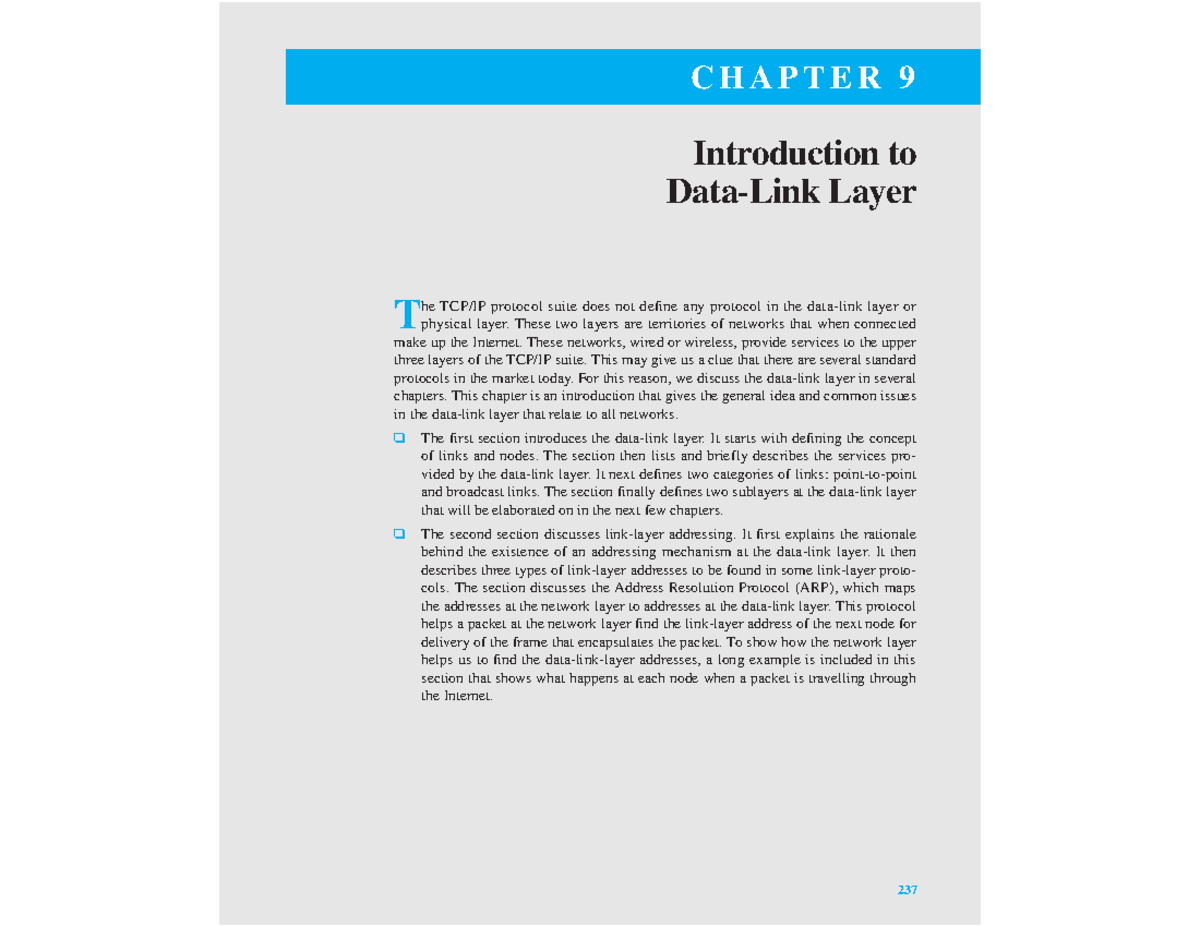 CHAPTER 9: Introduction to Layer - Understanding Protocols and ...
