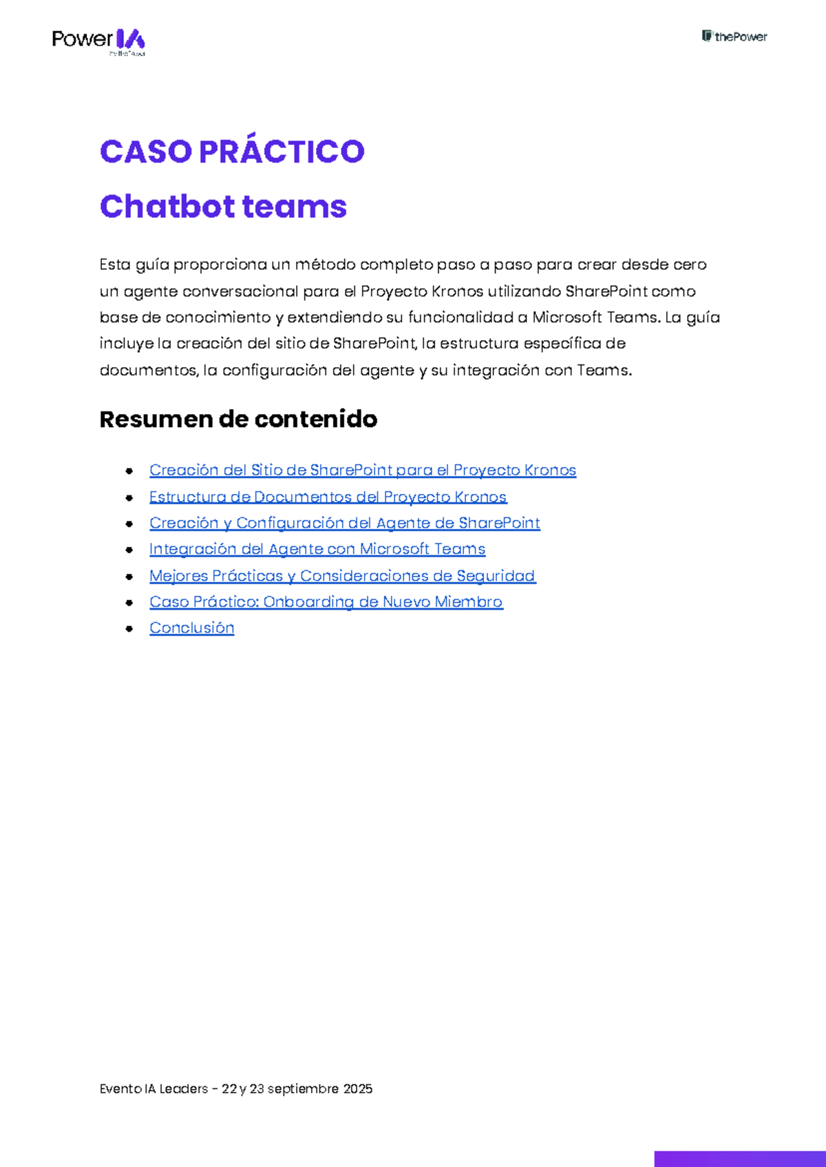 Guía Práctica: Creación de un Chatbot para el Proyecto Kronos en Teams ...