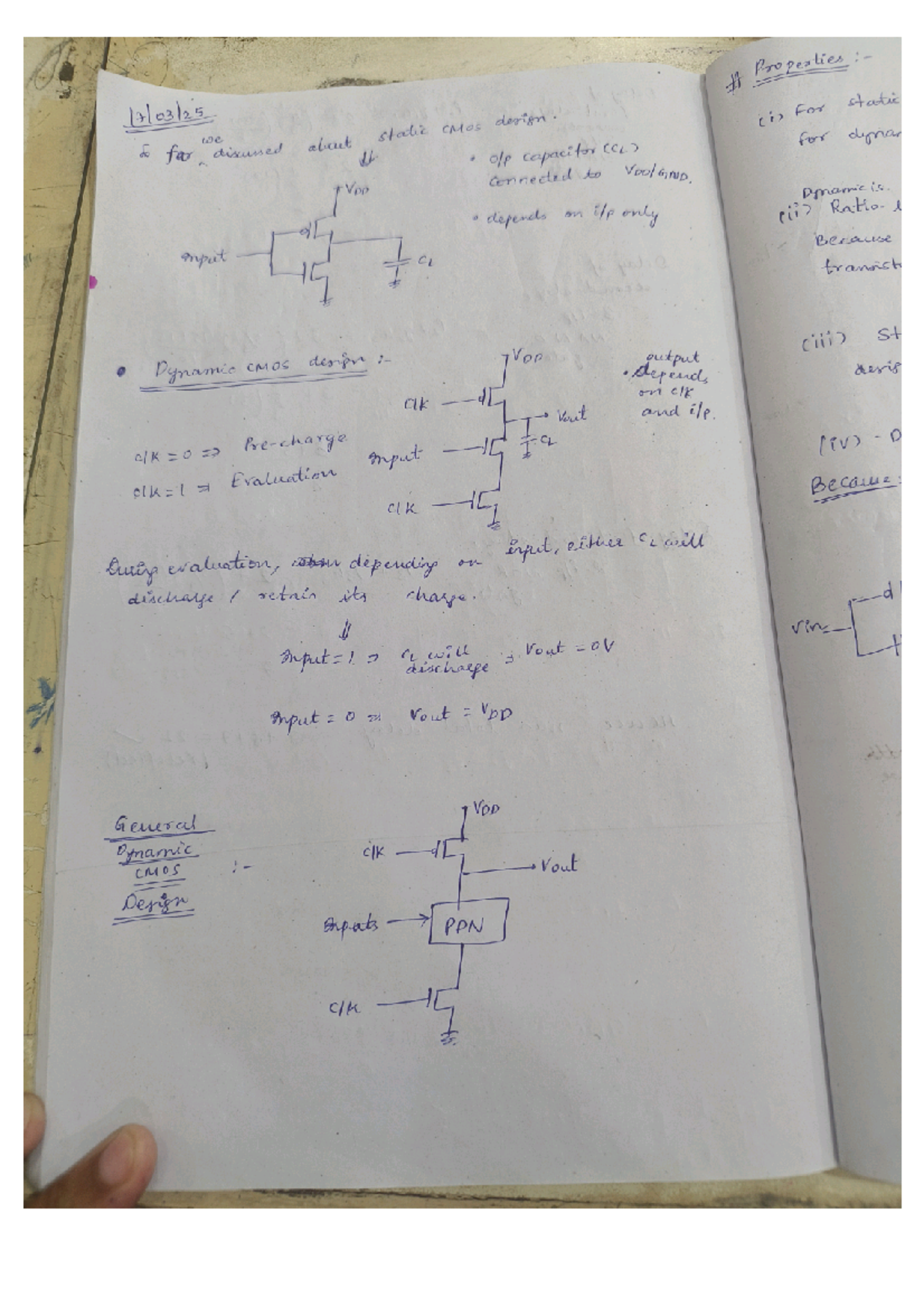 VLSI 17 March: Dynamic CMOS Design and Charge Sharing Issues - Studocu