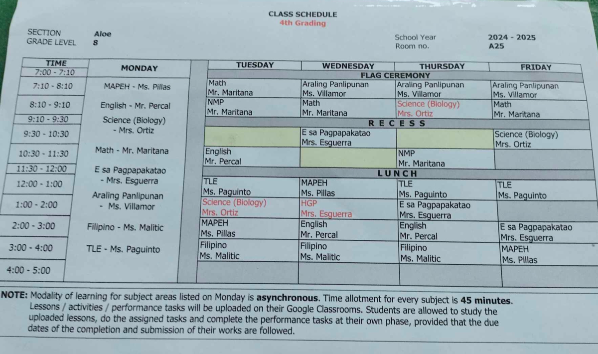 Untitled design 20250201 190902 0000 - CLASS SCHEDULE 4th Grading ...